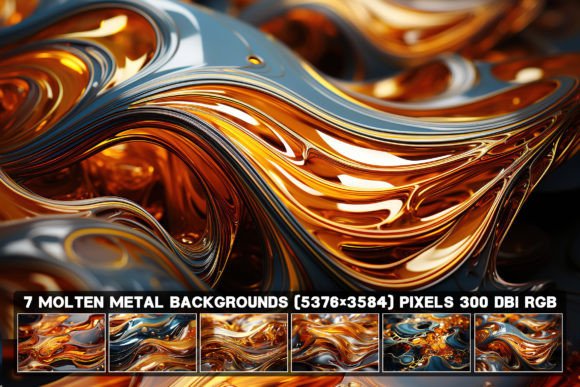 7 Abstract Molten Metal Backgrounds: Ignite Your Creative Projects
