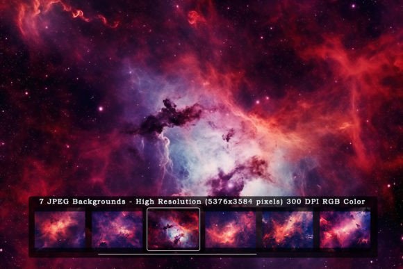 7 Brown Bronze Galaxy Sky Backgrounds for Rich, Deep Design Projects