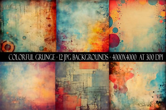 Colorful Grunge Backgrounds: Unleash Raw, Authentic Energy