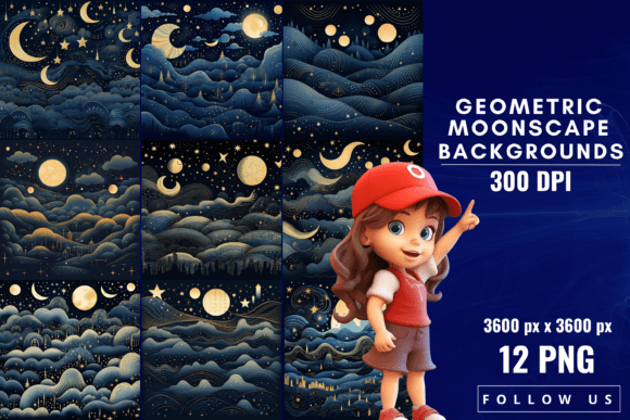 Cosmic Geometry: Using Moonscape Backgrounds Creatively