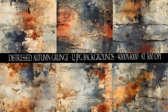 Distressed Autumn Grunge Backgrounds for Your Projects