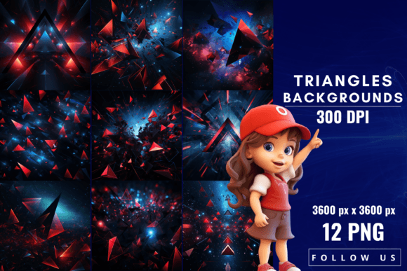 Triangles Backgrounds: Modern Geometric Elegance for Designers