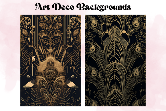 Unleashing Geometric Elegance with Art Deco Backgrounds