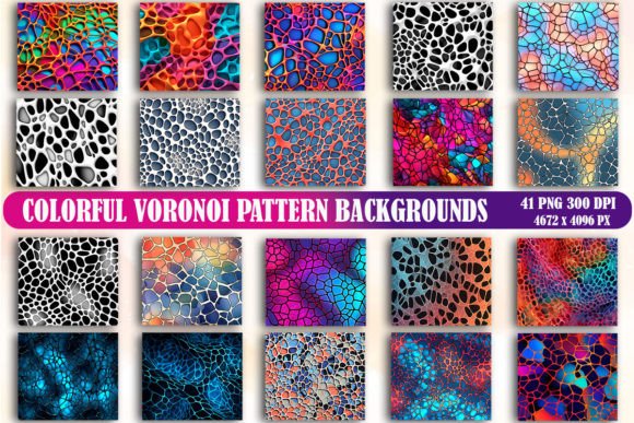 Vibrant Voronoi Design: Elevate Your Digital Artwork