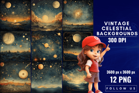 Vintage Celestial Backgrounds: A Guide to Cosmic Elegance