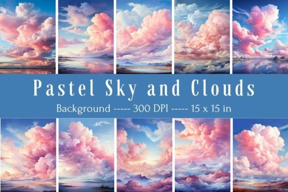 Why Pastel Sky and Clouds Backgrounds Elevate Your Visual Projects